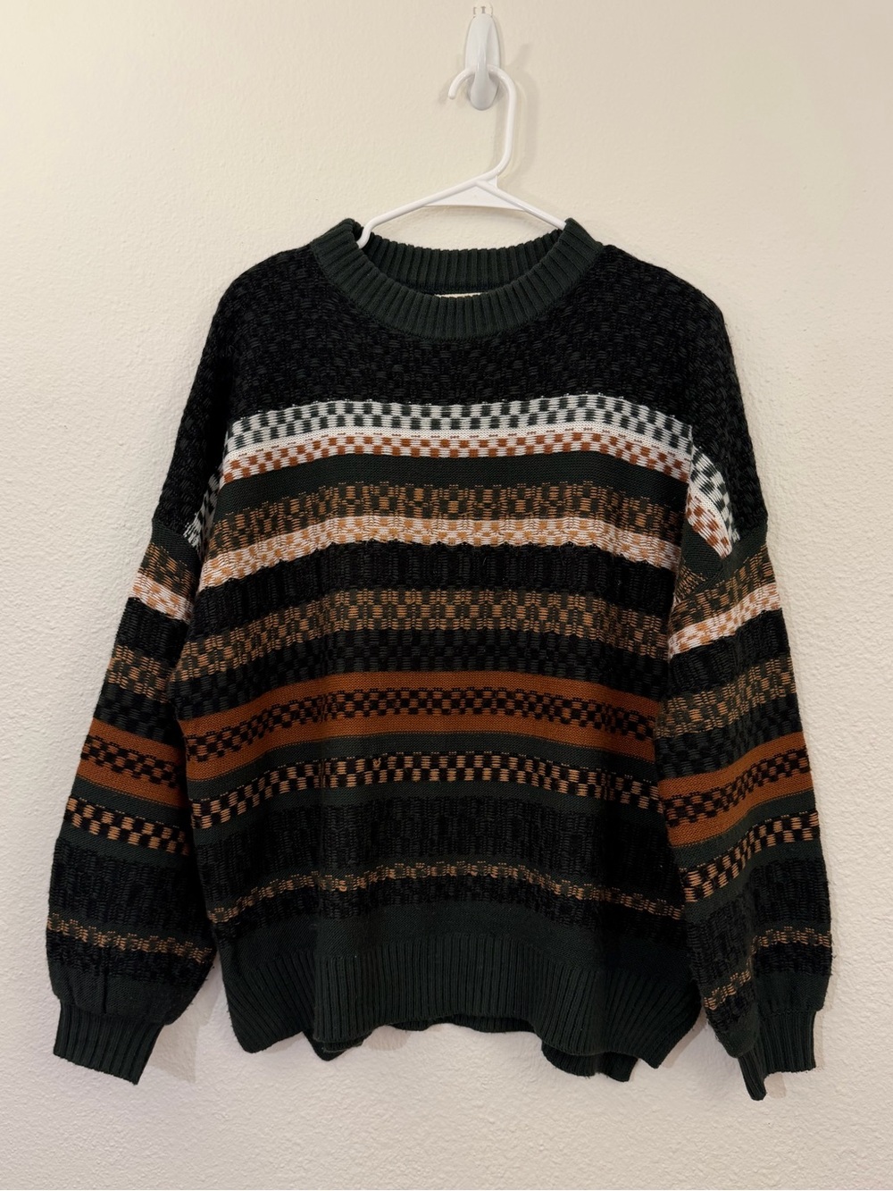 Oversized Forest Green Crewneck Sweater